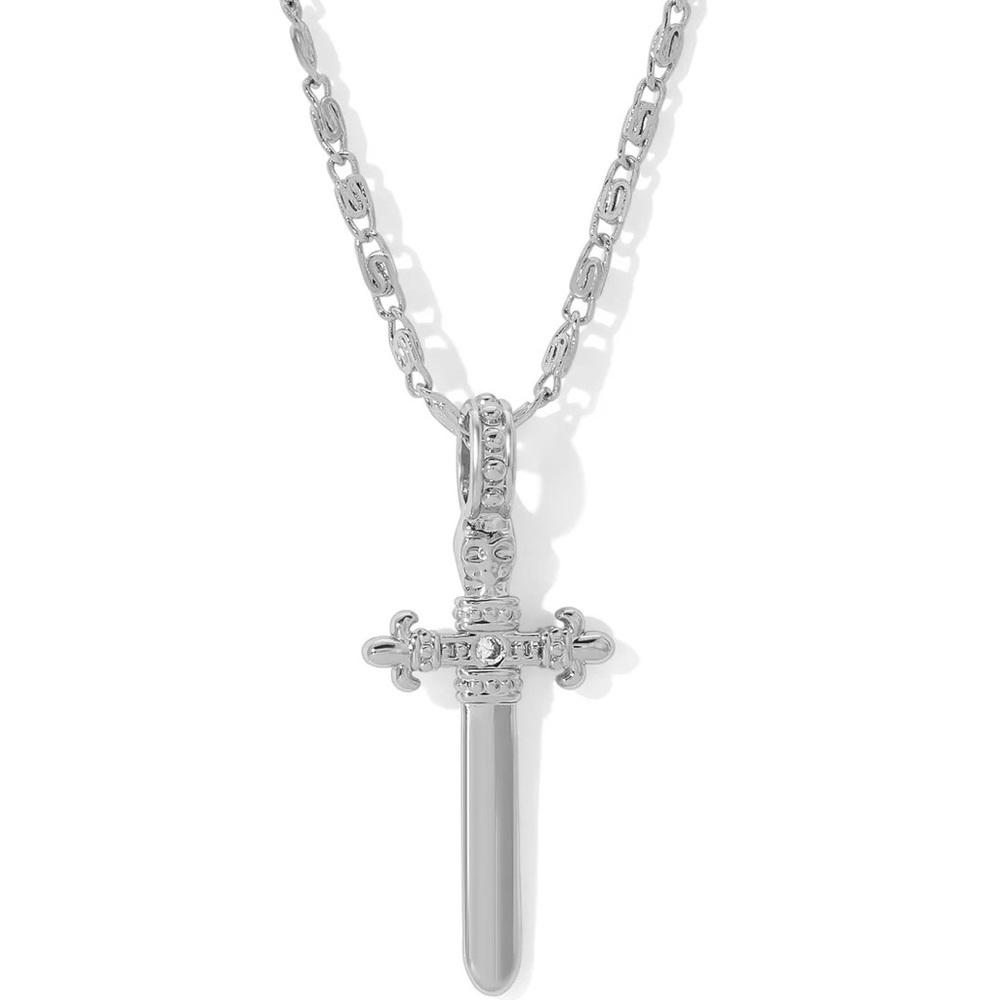 New Vanessa Mooney ALEXANDRA NECKLACE Dagger Silver sword pendant